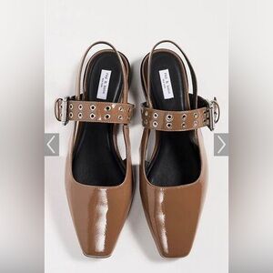 Rag & Bone Women's Brown Patent Leather Flats